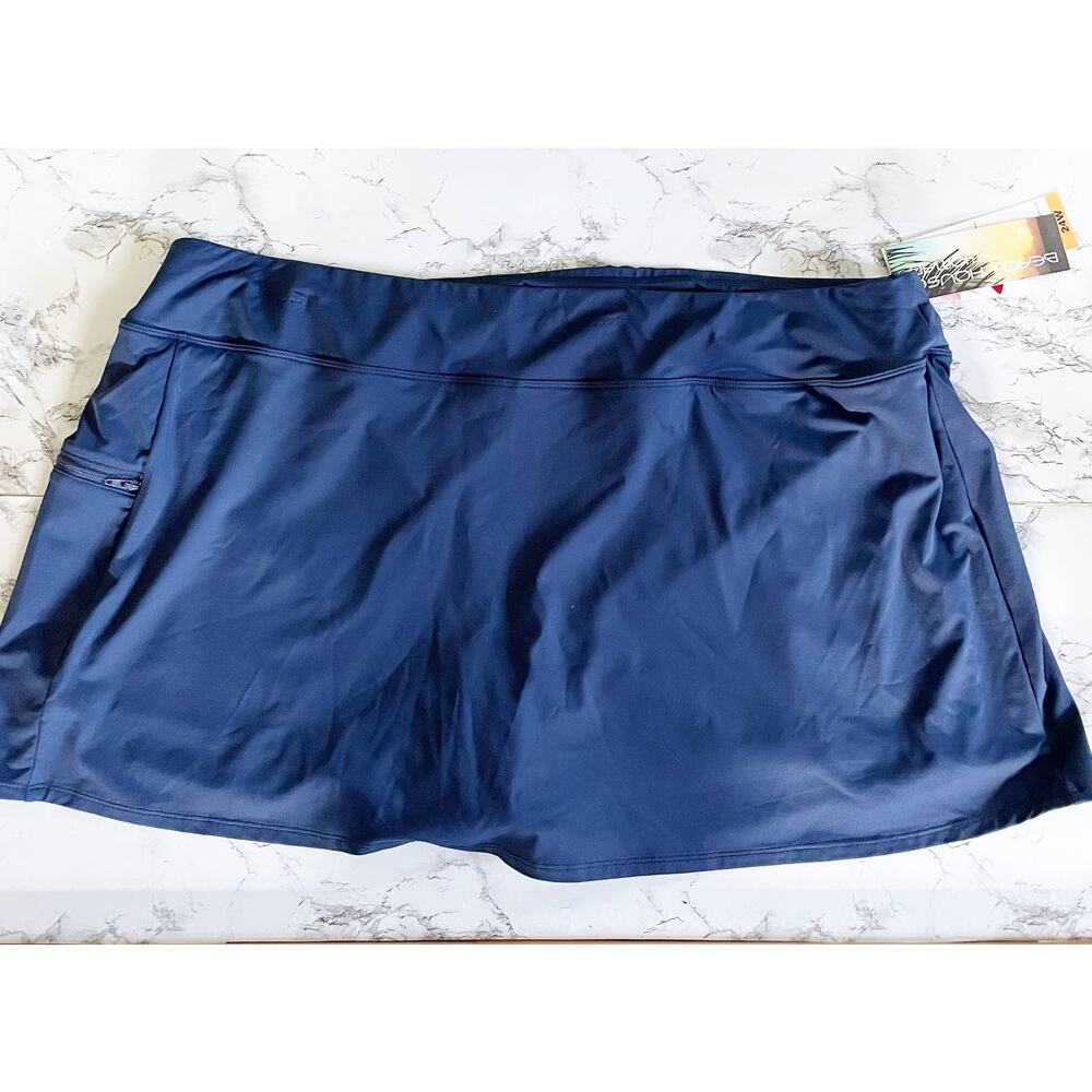 Beach House Emma Navy Blue Swim Skort - 20W - NWT - Picture 2 of 10